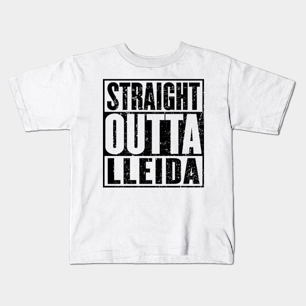 Straight Outta Lleida Kids T-Shirt by HeroGifts